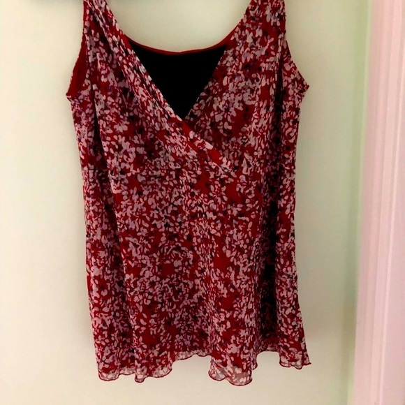 SILK Nine West  Sleeveless Size 10 Silk Blouse - Picture 10 of 10